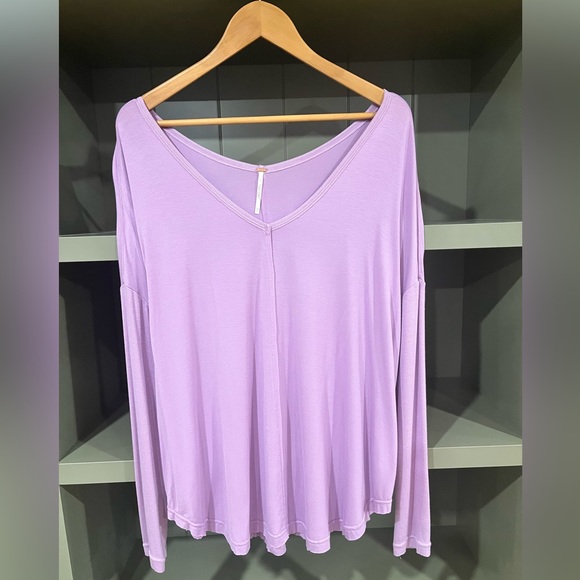 Free People Moonshine Tunic Top Violet - Picture 3 of 10